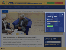 Tablet Screenshot of iameonline.com